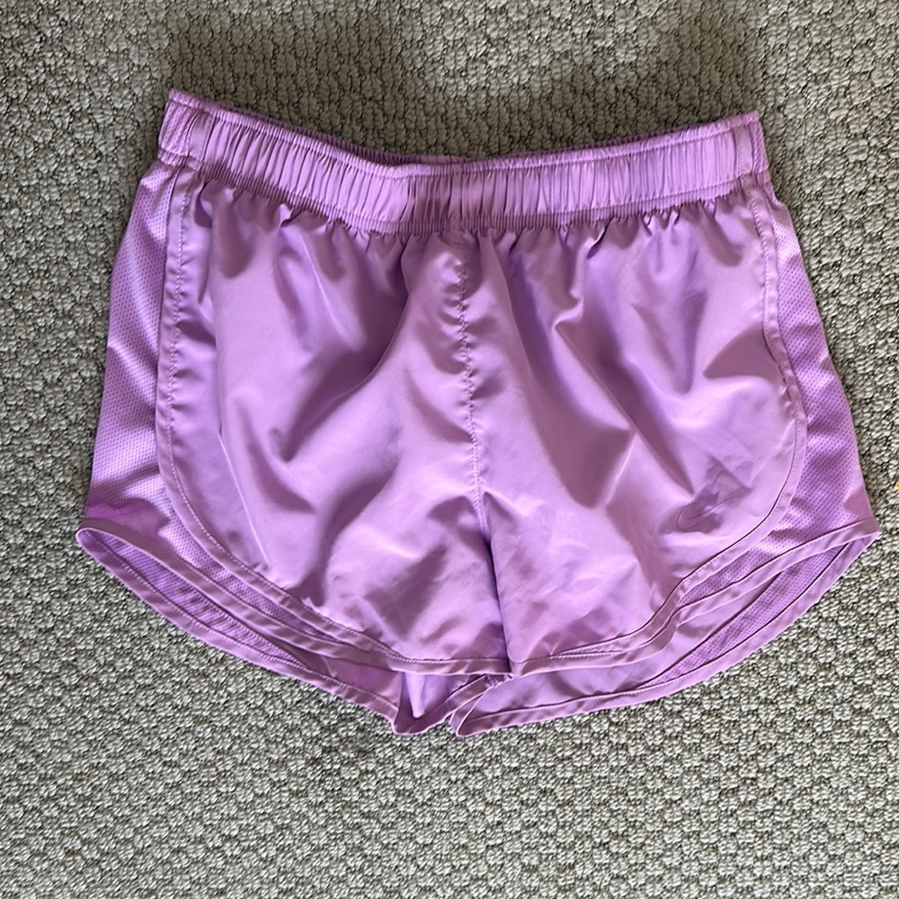 Nike Purple Athletic Shorts with Elastic Waistband